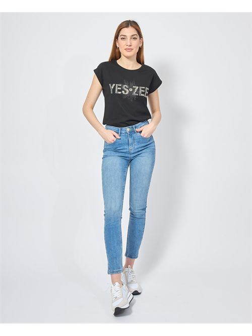 Jeans donna Yes Zee in cotone modello leggings YES ZEE | P377-X918J712